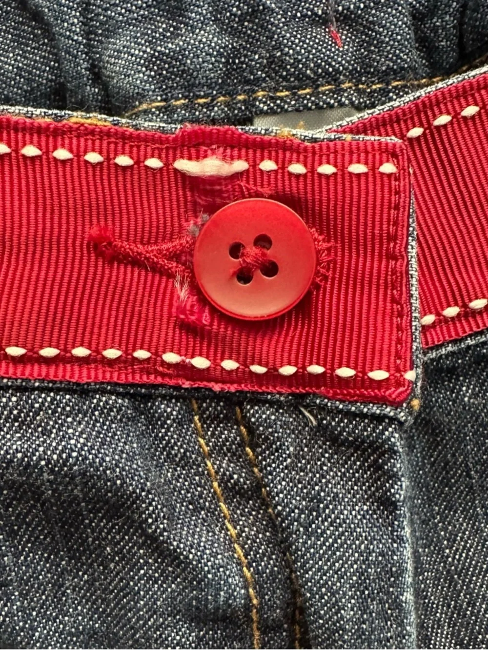 Vintage Gymboree 2005 Cherry Pie Girls Flare Denim Jeans Pants 7 embroidered